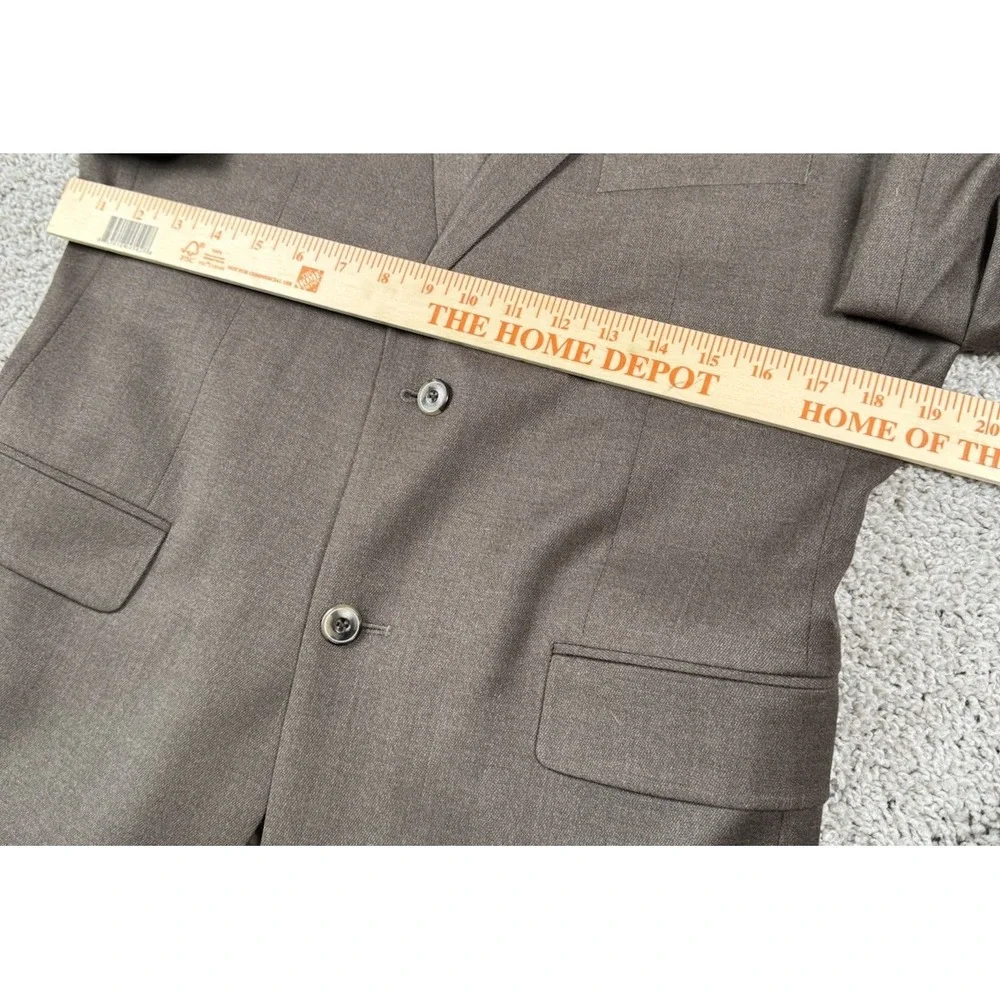 Jos A Bank Tailored Fit‎ Blazer Brown Wool Measures Size 38 Pants 33x29 Read